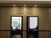 Sign installed in New Orleans interior dimensional letters for Chase Bank